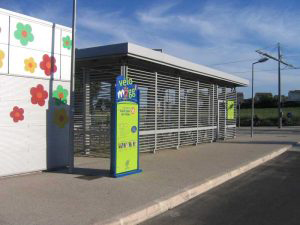 Piste cyclables Montpelier : Véloparc Montpellier Pérols étang de l'Or Ligne 3 De tramway