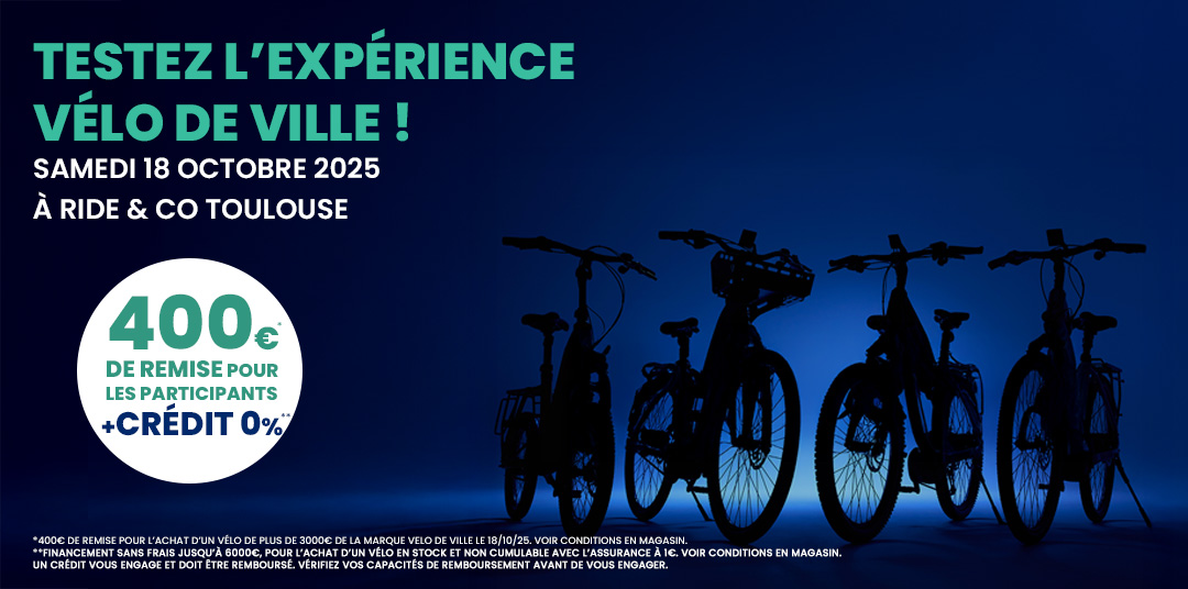 Journée test Vélo de Ville à Ride & Co Toulouse