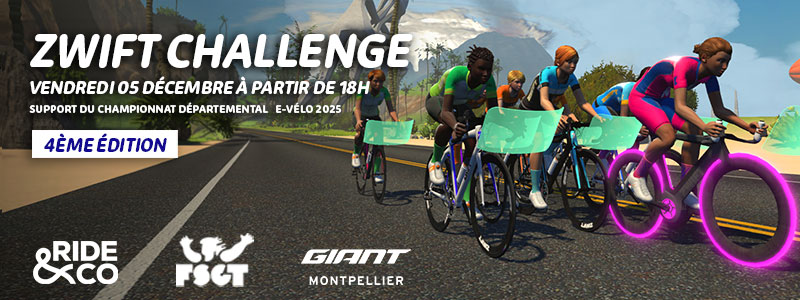 Ride & Co & GIANT Montpellier Pérols – ZWIFT CHALLENGE